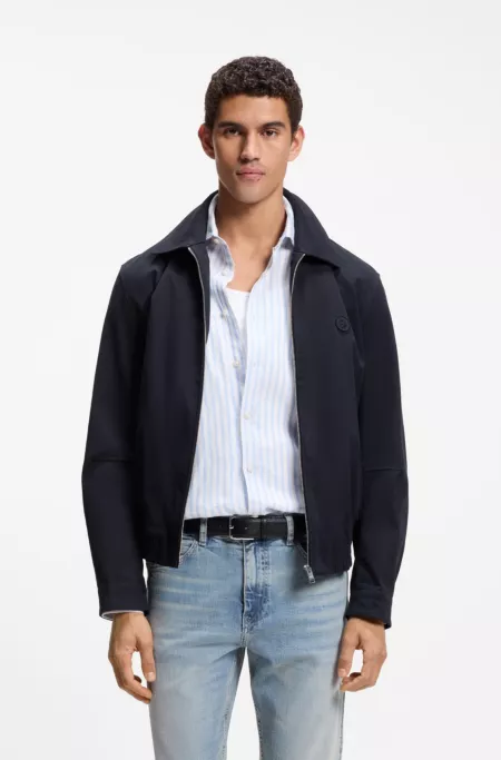 Cazadora repelente al agua con insignia con monograma Double B