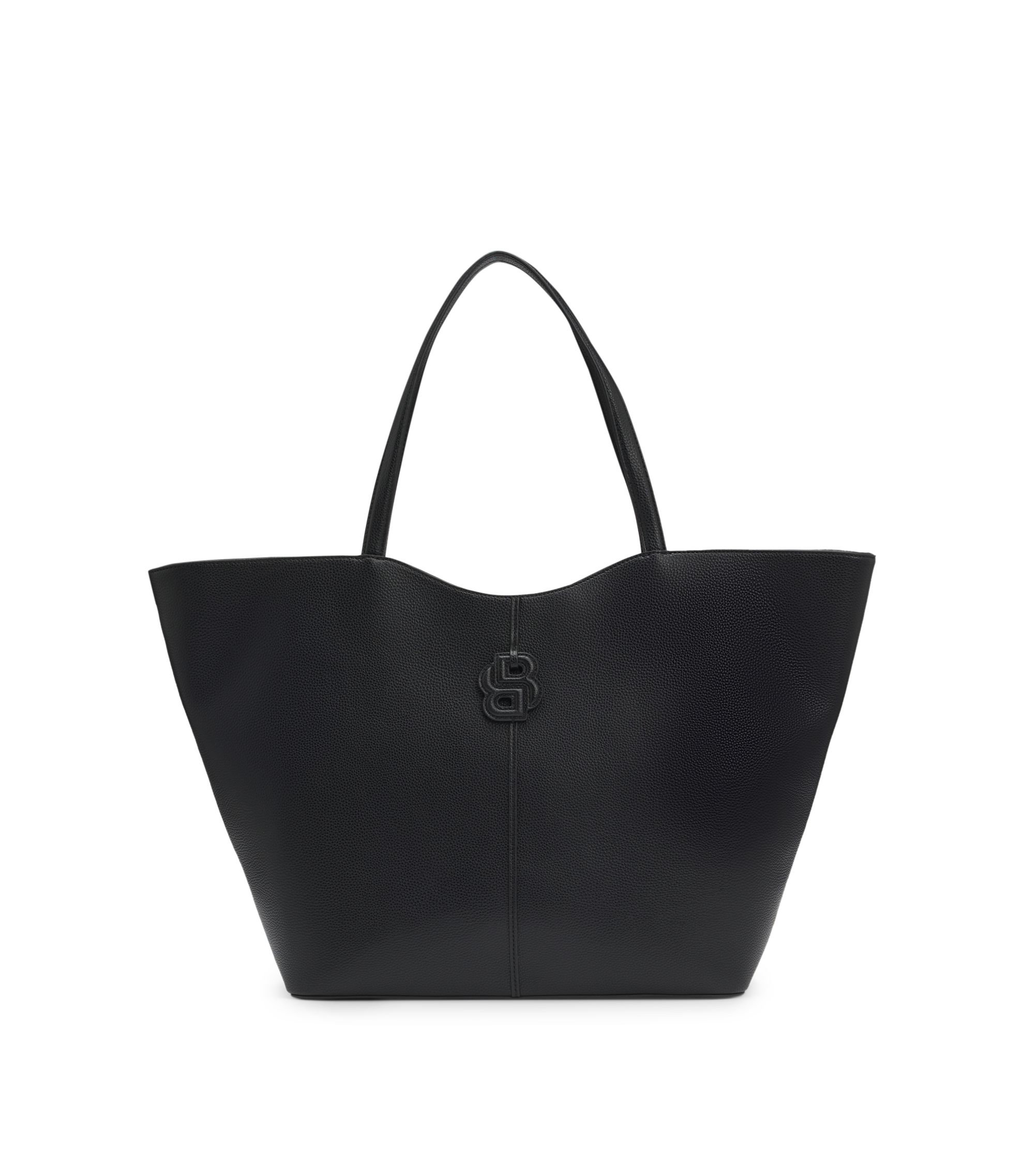 Tote Bag aus genarbtem Leder mit Double-B-Monogramm