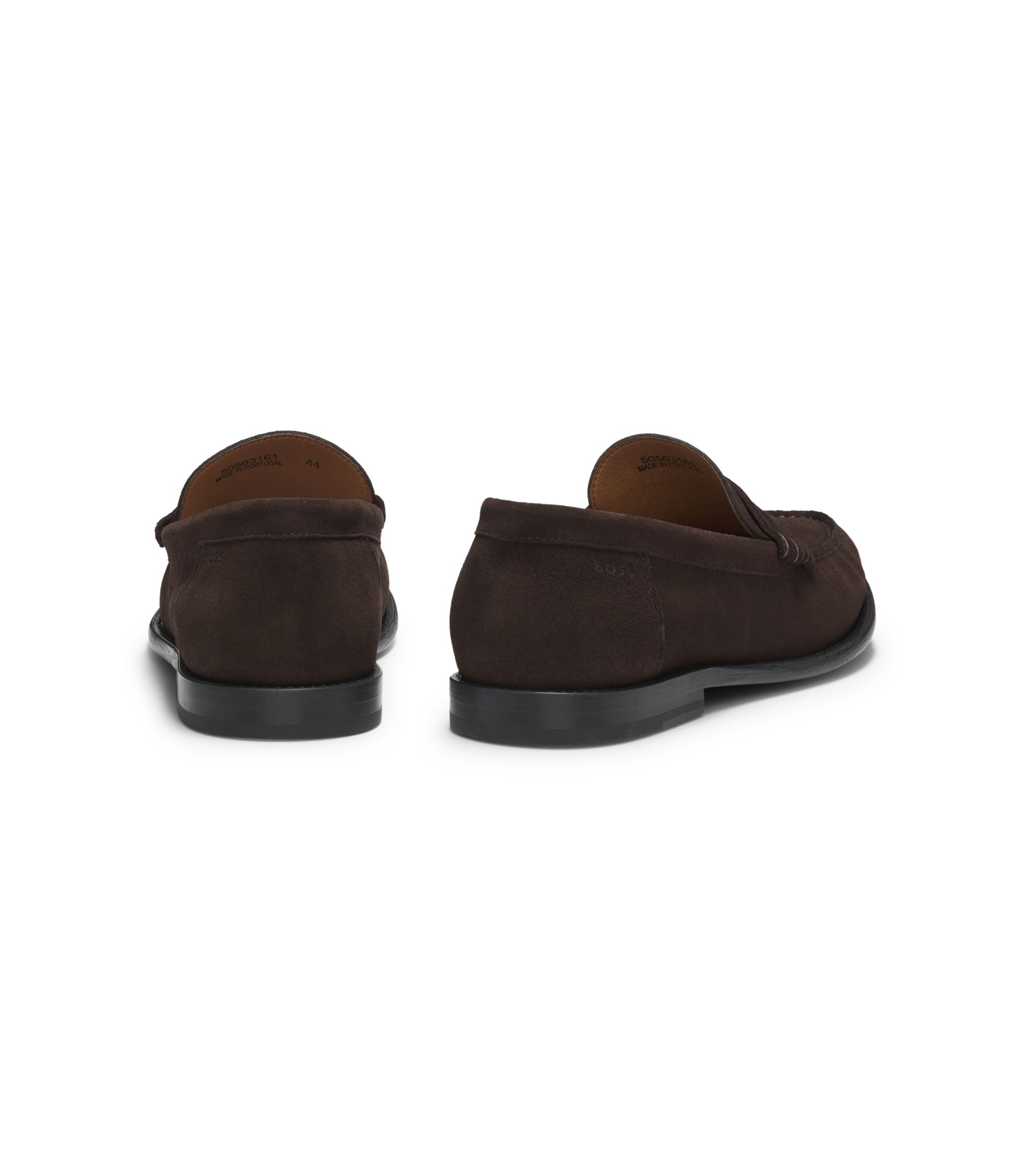 a. testoni Men\'s Dark Brown Suede Penny Loafers with Embossed Logo 31158-1_1200x900.jpg?v=1729782668 main image 2