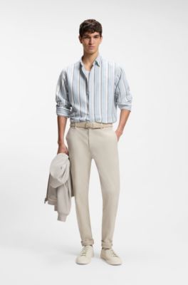 Sneakers in pelle scamosciata con logo goffrato, Bianco