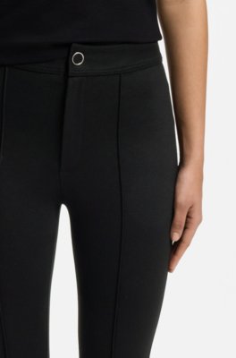Hugo Flared-fit trousers with front slits kostymbyxor dam – bild 3
