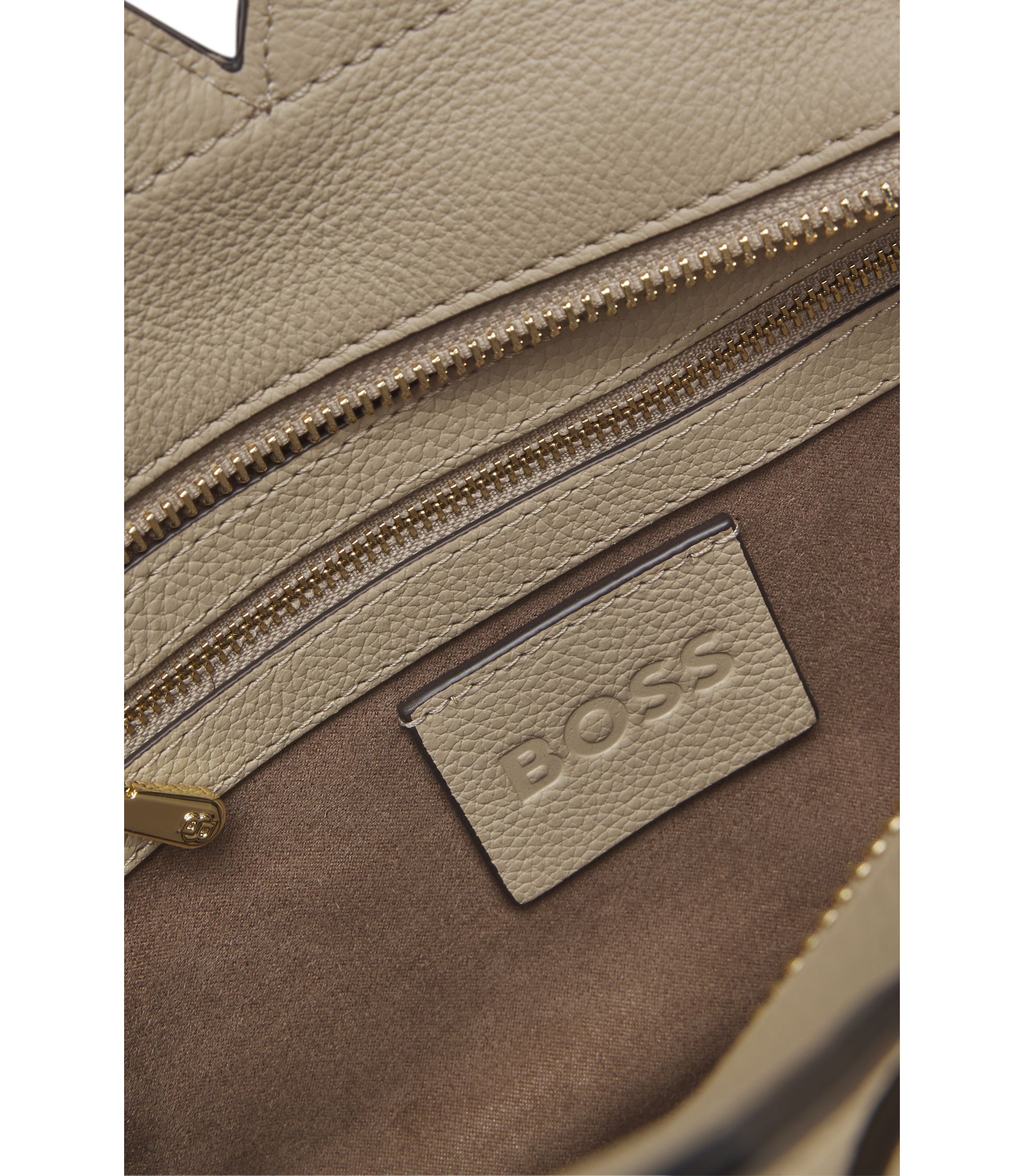 BOSS - BOSS Revers スモール レザー トートバッグ ベルトディテール 