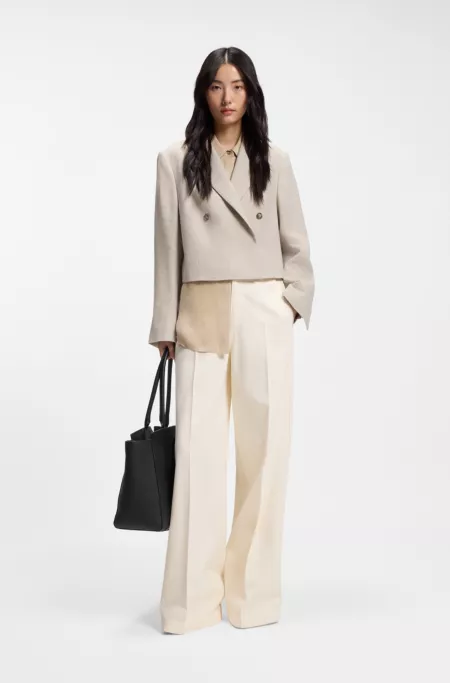 BOSS Revers tote bag in leather with belt detail