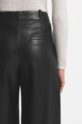 Hugo Regular-fit trousers in faux leather skinnbyxor dam – bild 3