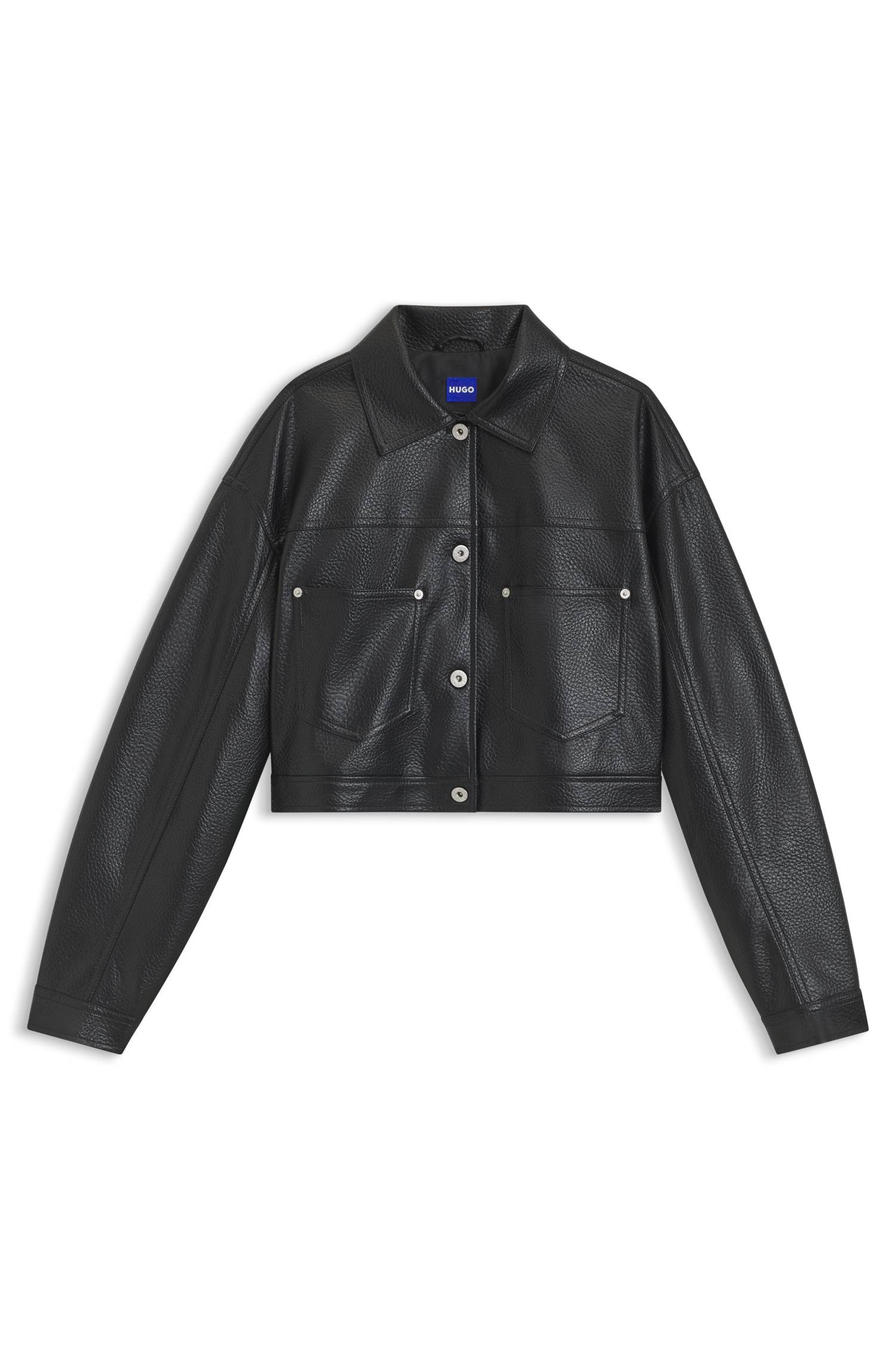 Hugo Relaxed-fit jacket in faux leather jackor dam – bild 4