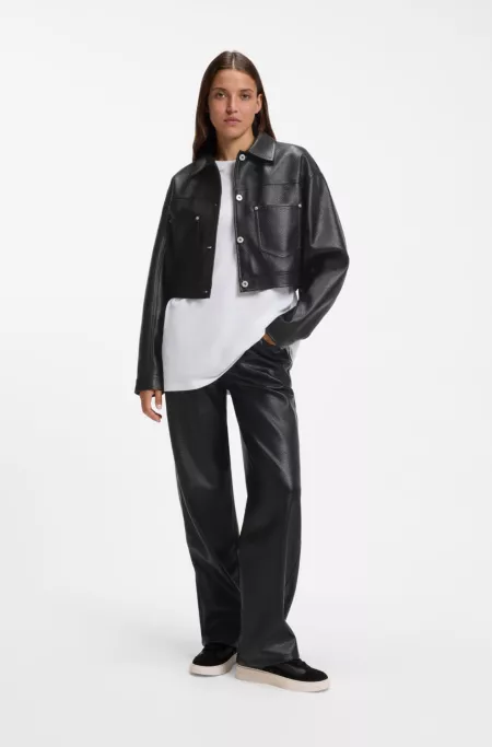 Veste Relaxed en similicuir