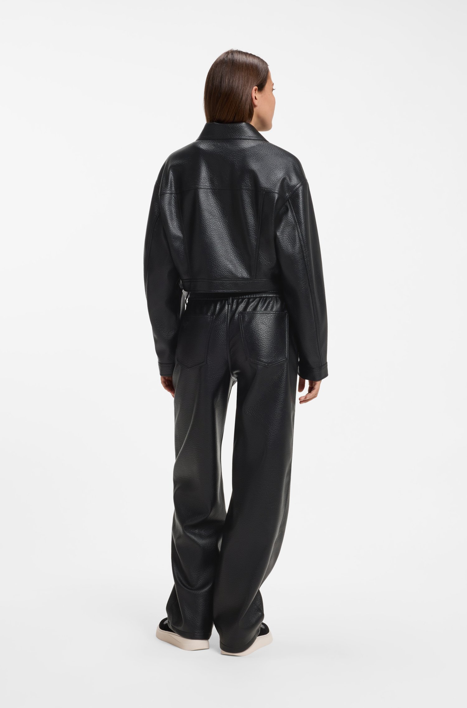 Hugo Relaxed-fit jacket in faux leather jackor dam – bild 2