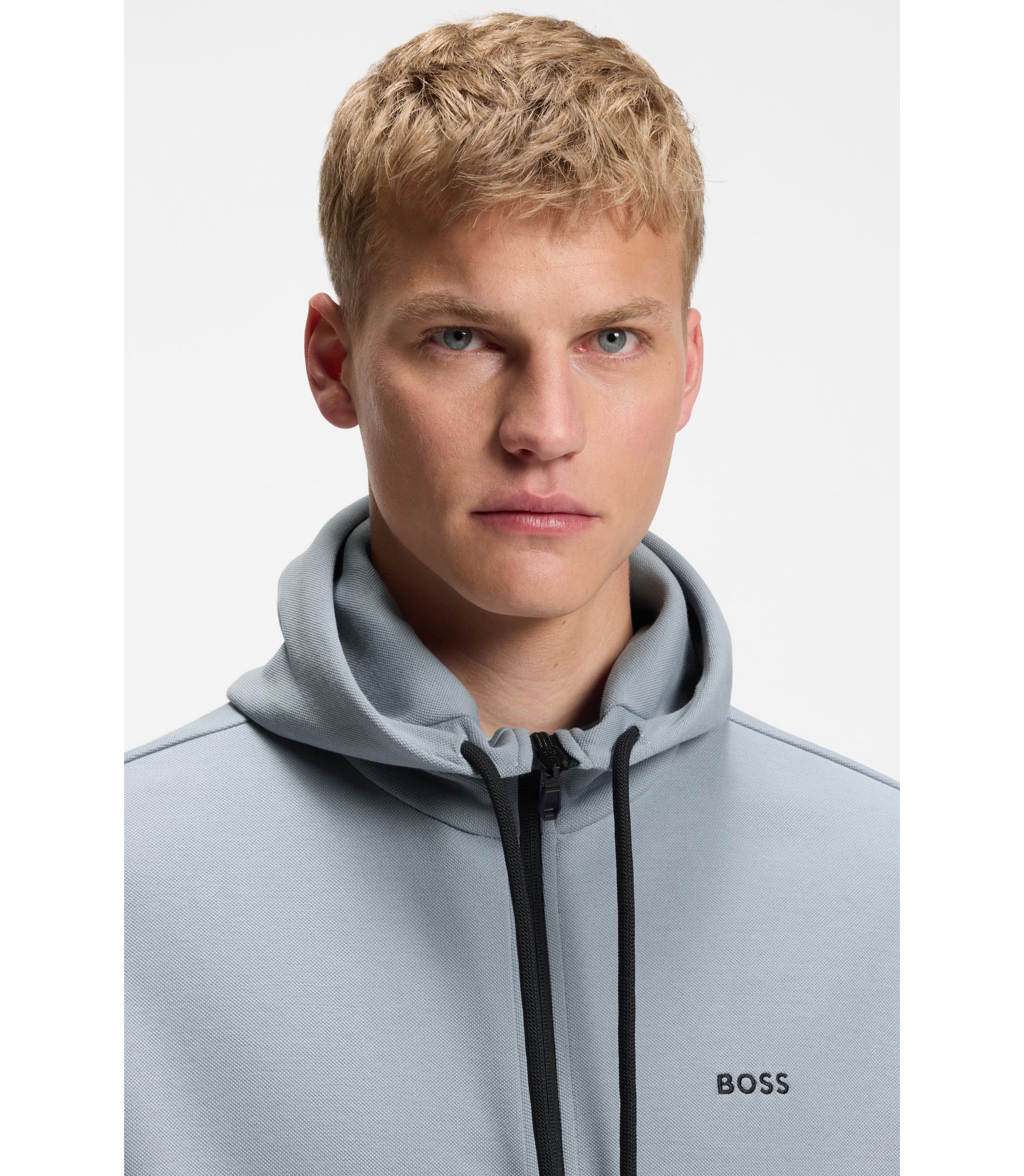 ジップアップ フーディ | グレー | HUGO BOSS
