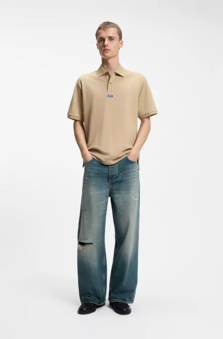Loose-fit jeans in heavyweight cotton denim