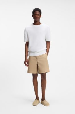 Suede espadrilles with stacked logo, Light Beige