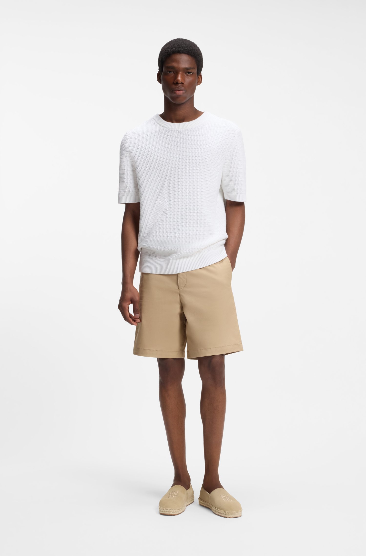 Hugo Suede espadrilles with stacked logo espadriller herr – bild 2
