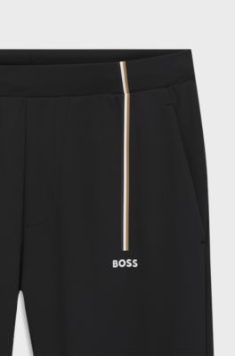 Active bas de surv&ecirc;tement en gabardine stretch thermor&eacute;gulante, Noir