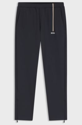 Active trainingsbroek van thermoregulerende stretchgabardine, Donkerblauw