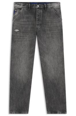 Hugo Baggy-fit jeans with carpenter details herr – bild 4