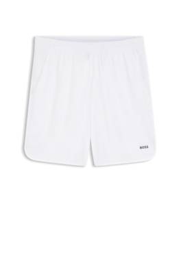 Active Stretch-fabric shorts with mesh pocket bags 1