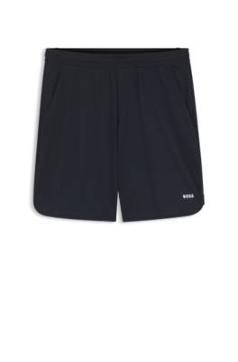 Active Stretch-fabric shorts with mesh pocket bags 1