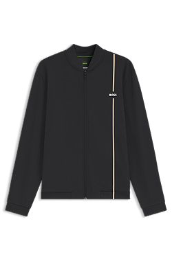 Active zip-up sweatshirt with moisture management