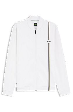 Active zip-up sweatshirt with moisture management