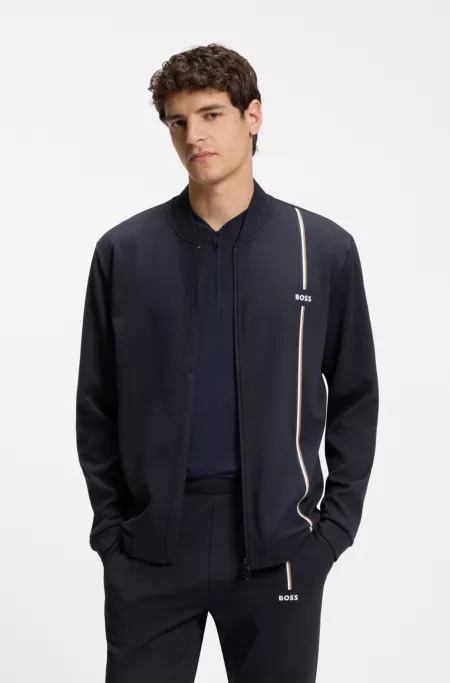 Active zip-up sweatshirt with moisture management