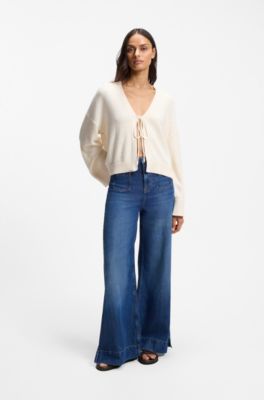 Sandali in pelle scamosciata con monogramma Double B, Marrone scuro