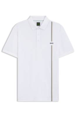 Active quick-dry polo shirt with signature stripe 1