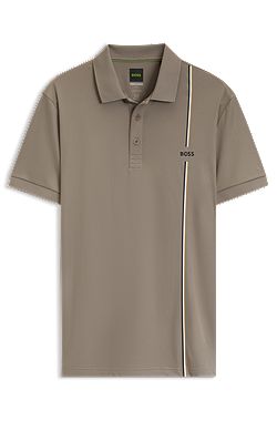 Active schnell trocknendes Poloshirt mit Signature-Streifen