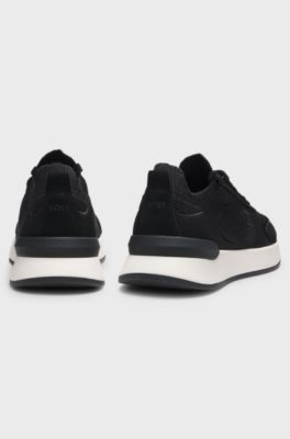 Soksneakers met Double B-monogram, Zwart