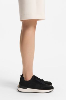 Sneakers calzino con monogramma Double B, Nero