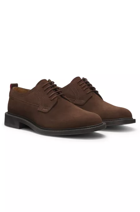 Derby shoes in suede
