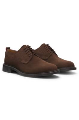 Derby shoes in suede 1