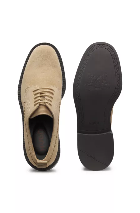 Derby shoes in suede