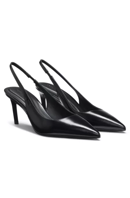 Slingback pumps in patent leather