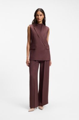 Slingback pumps in patent leather, Light Red