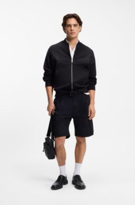 Scarpe Derby in pelle martellata, Nero