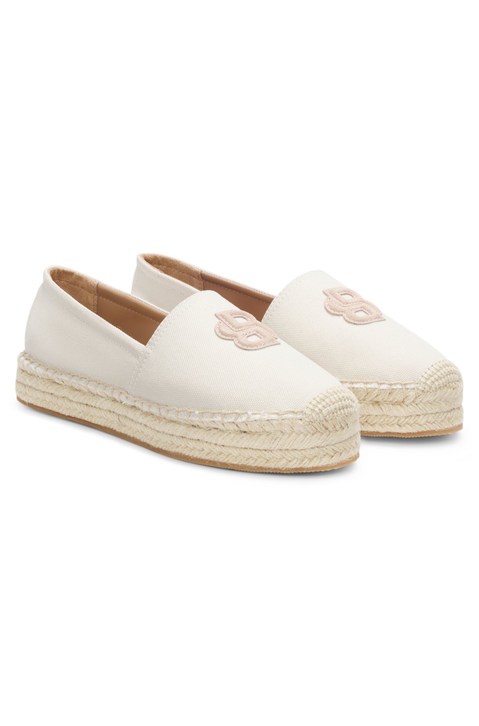 Canvas espadrilles with Double B monogram