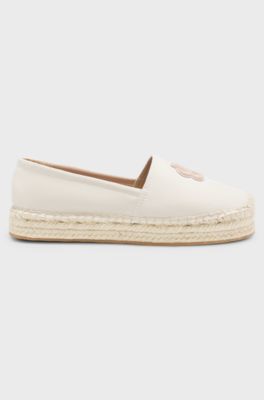 Canvas espadrilles with Double B monogram, Natural