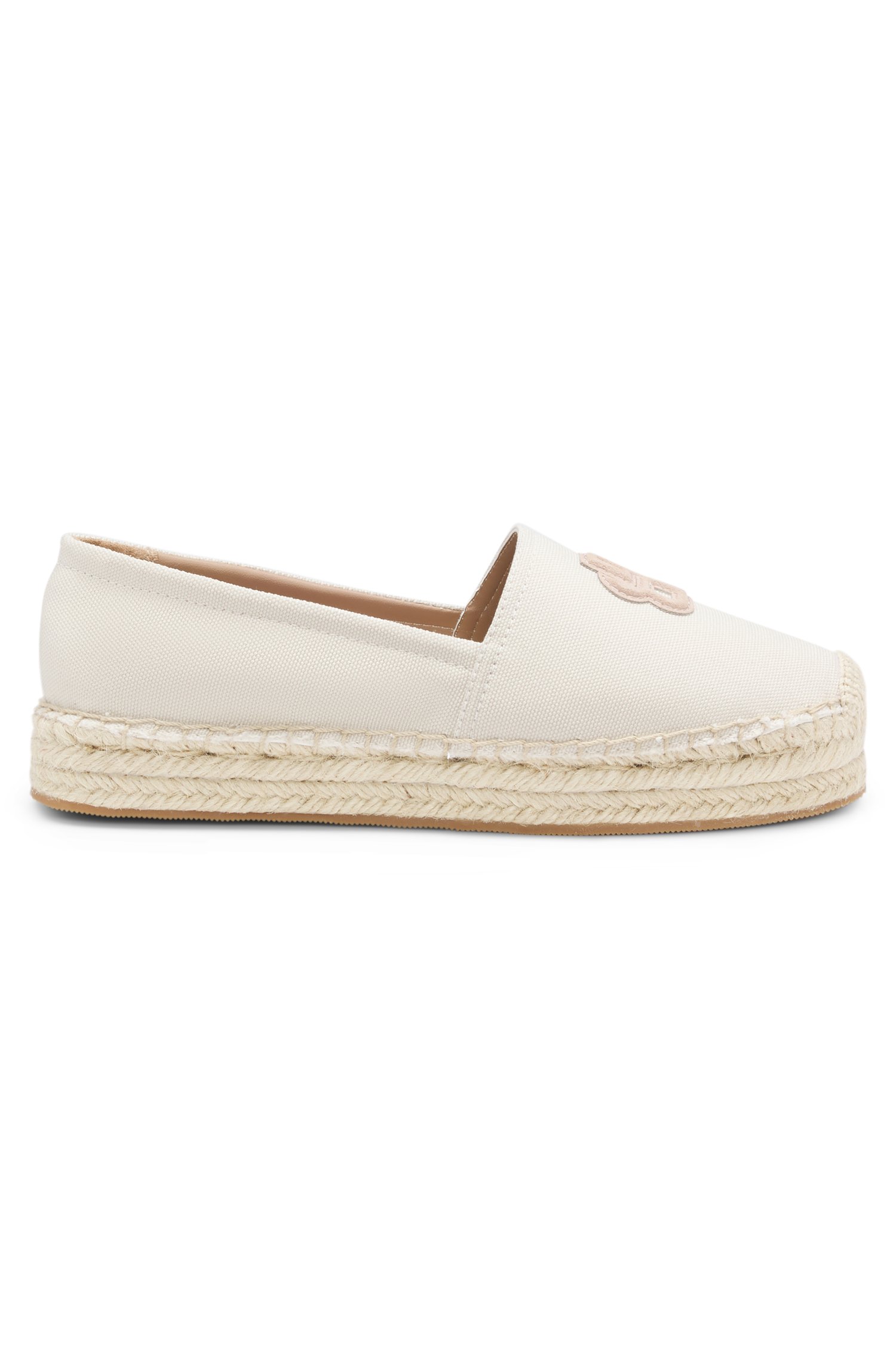Boss Canvas espadrilles with Double B monogram espadriller dam – bild 3