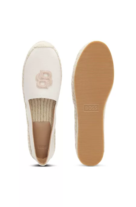 Canvas espadrilles with Double B monogram