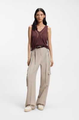 Canvas espadrilles with Double B monogram, Natural