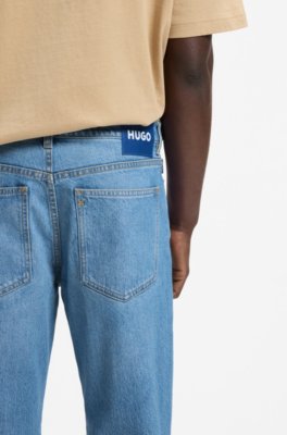 Hugo Tapered-fit jeans in bright-blue stretch denim herr – bild 3
