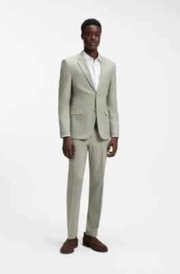 Suede loafers with penny trim, Light Brown