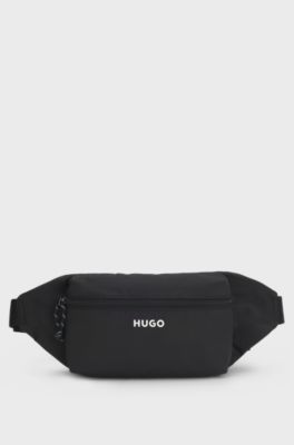 Belt bag with contrast logo detail, Black