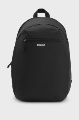 Backpack with contrast logo, Black