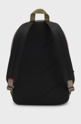 Backpack with contrast logo, Light Brown
