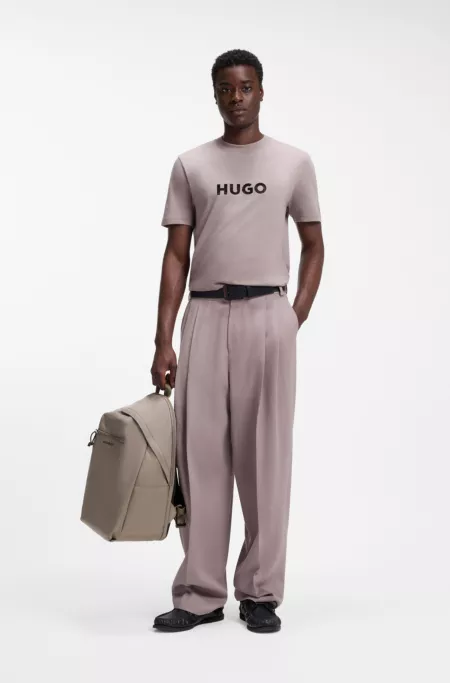 Backpack with contrast logo