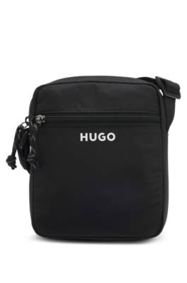 Crossbody bag with contrast logo