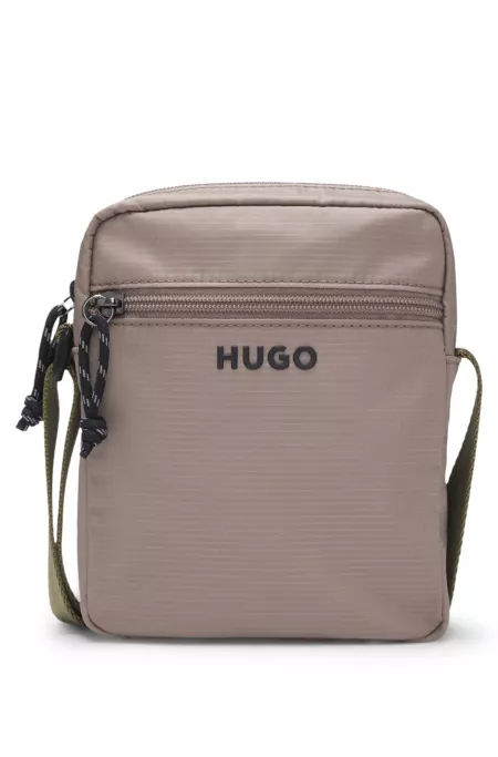 Crossbody bag with contrast logo