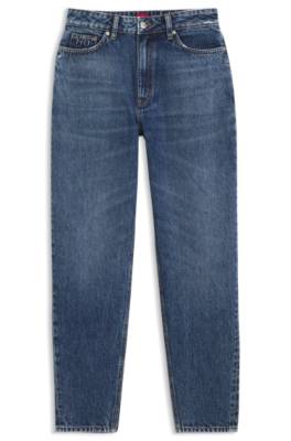 Hugo Mom-fit jeans in blue denim dam – bild 4