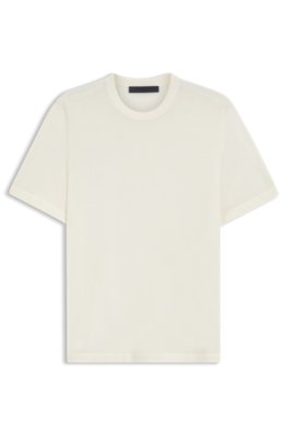 Boss Uomo Beige - T-Shirt In Maglia By Beckham - Tops - S - Immagine 3