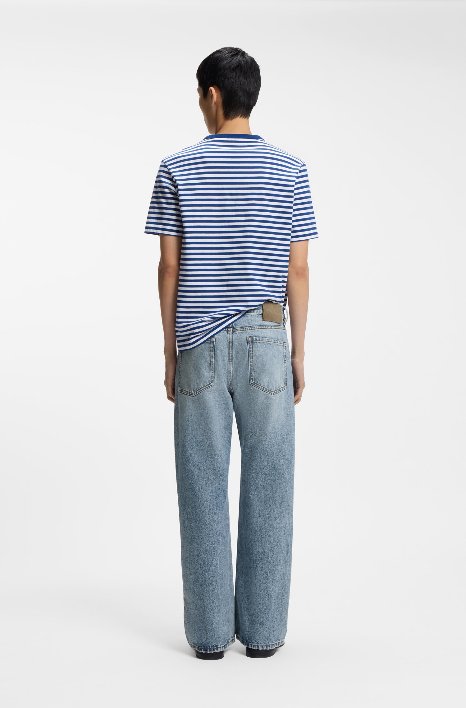 Hugo Regular-fit jeans in blue denim with flared leg herr – bild 2